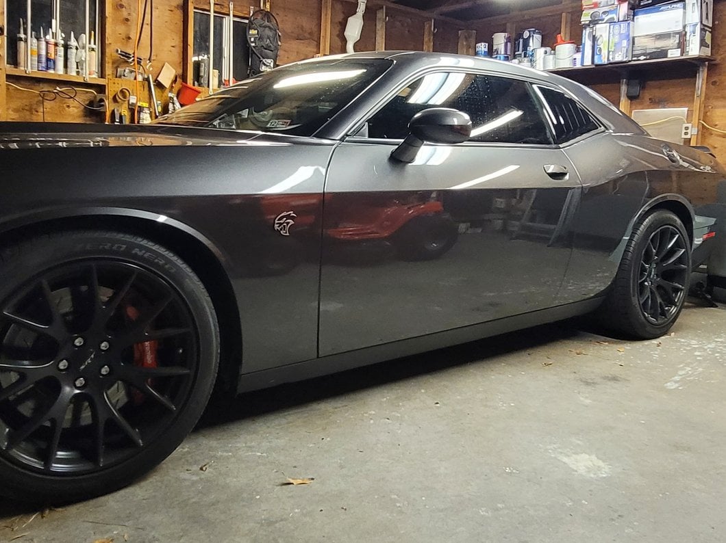 MP Concepts Quarter Window Louvers; Gloss Black (08-23 Challenger)