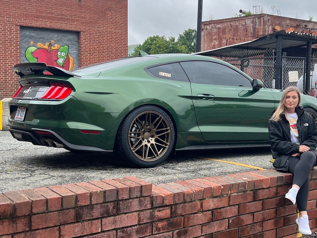 MP Concepts GT500 Style Rear Spoiler with Wicker Bill Add-On; Gloss Black (15-23 Mustang Fastback)