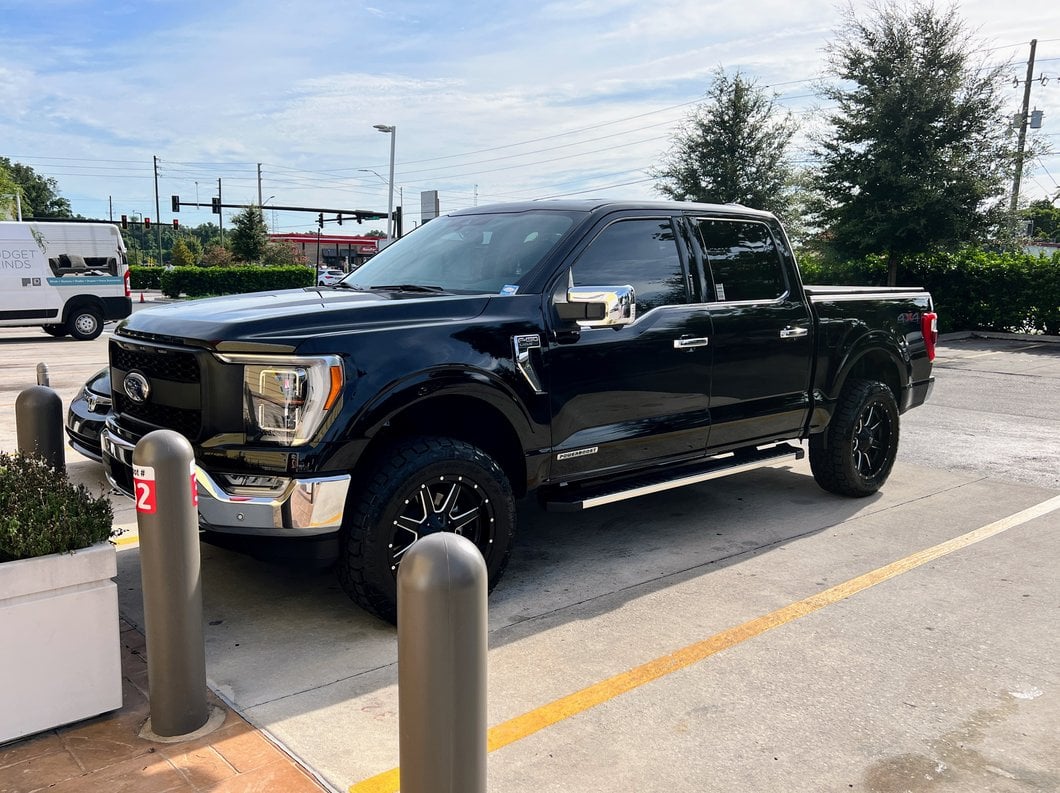 MP Concepts Upper Replacement Grille with LED Lighting; Matte Black (21-23 F-150, Excluding Raptor & Tremor)