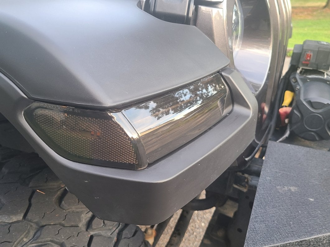 MP Concepts High Clearance Fender Flares with Sequential Turn Signals; Front (18-25 Jeep Wrangler JL)