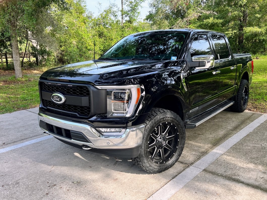 MP Concepts Upper Replacement Grille with LED Lighting; Matte Black (21-23 F-150, Excluding Raptor & Tremor)