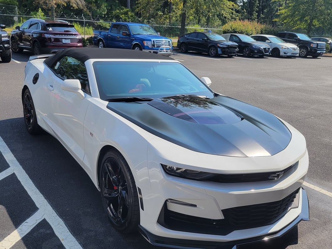 MP Concepts ZL1 Style Hood; Smoked Black Center (16-24 Camaro)