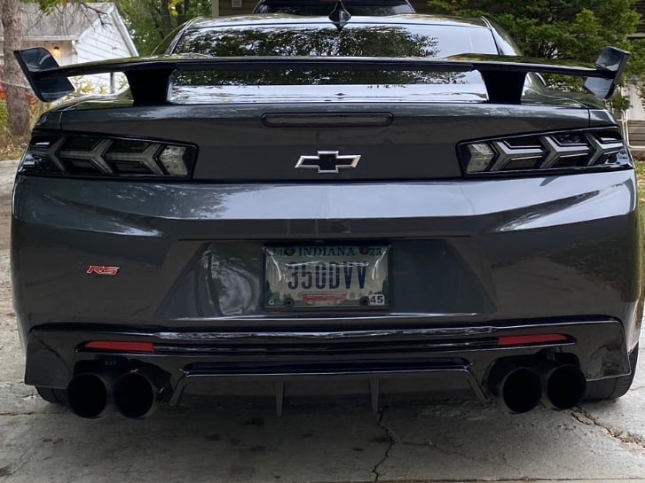 MP Concepts Rear Spoiler; Gloss Black (16-24 Camaro w/o Rear Spoiler Camera)