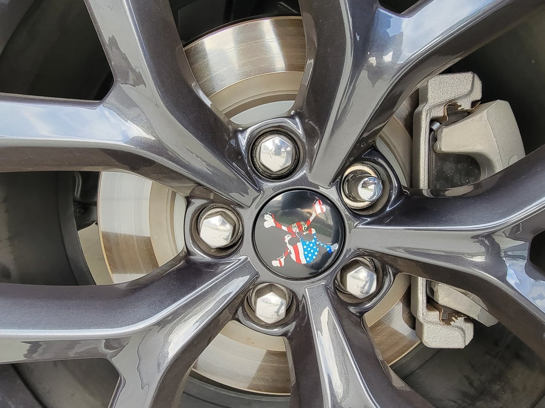 MP Concepts Center Caps for Factory Wheels; American Skull (15-23 Charger)