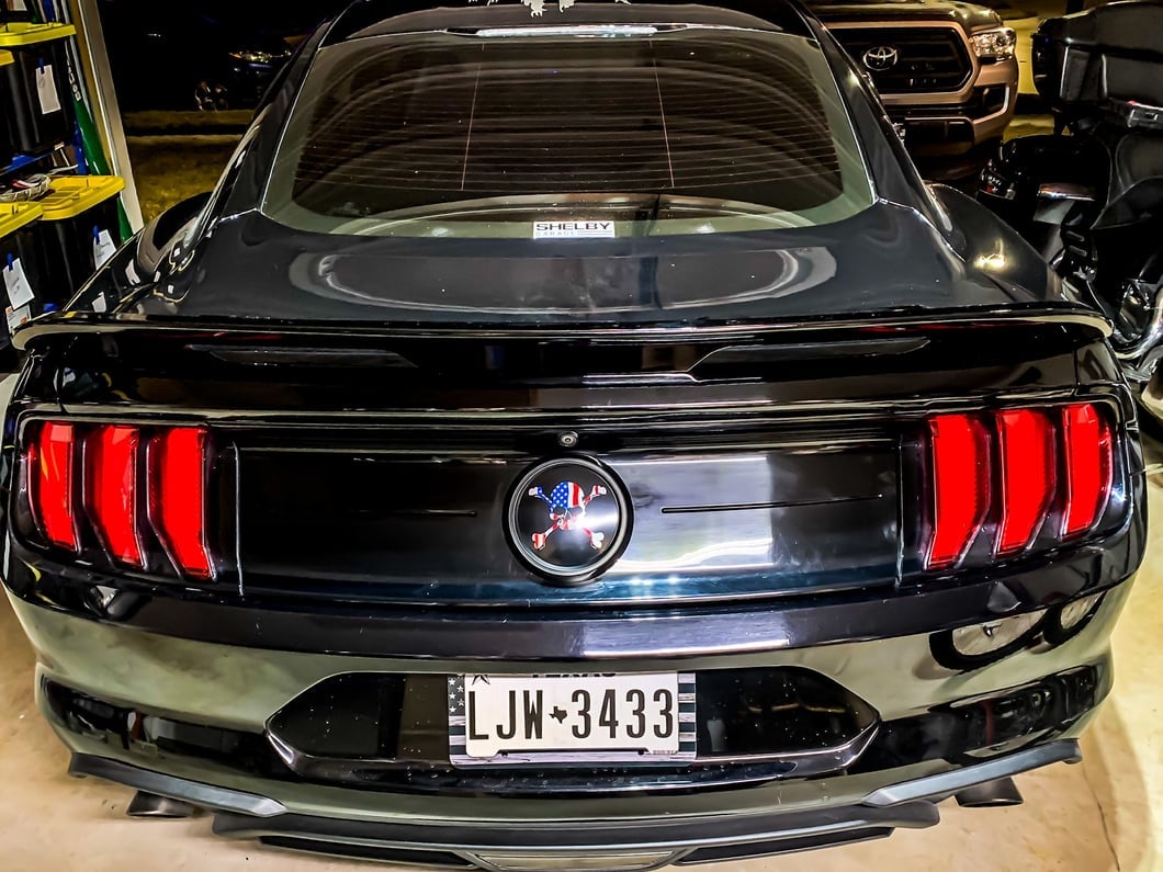 MP Concepts Decklid Panel Emblem; American Skull (15-23 Mustang)