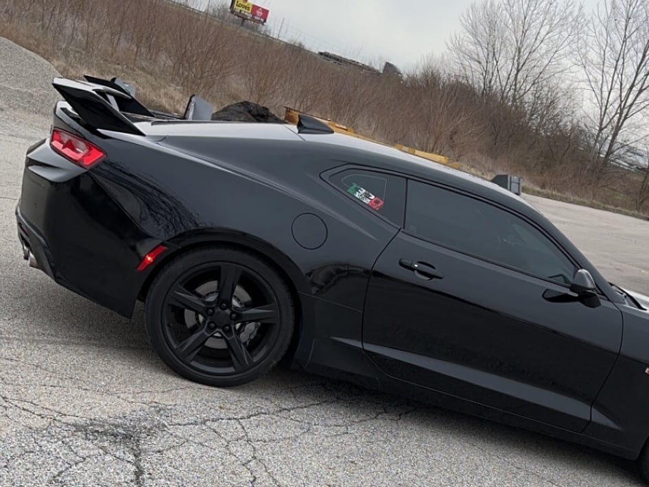MP Concepts Rear Spoiler; Gloss Black (16-24 Camaro w/o Rear Spoiler Camera)
