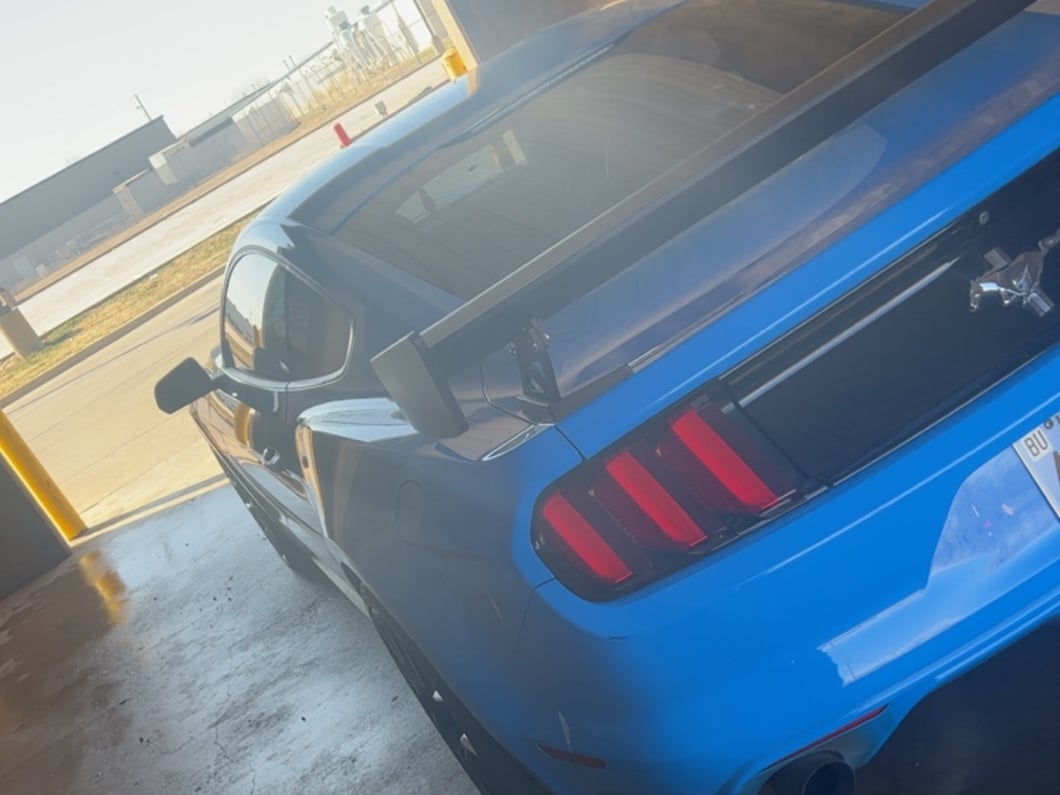MP Concepts GT500 Track Pack Style Rear Spoiler; Matte Black (15-23 Mustang Fastback)