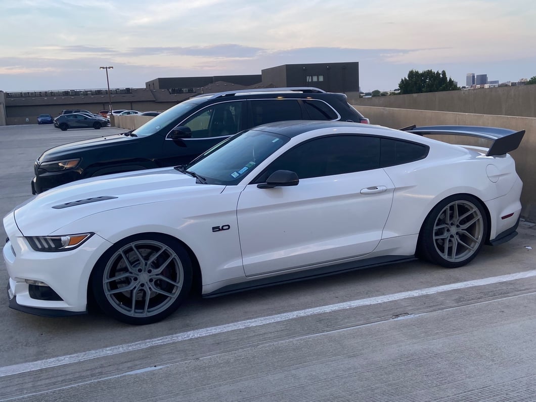 MP Concepts GT500 Track Pack Style Rear Spoiler; Carbon Fiber Appearance (15-23 Mustang Fastback)