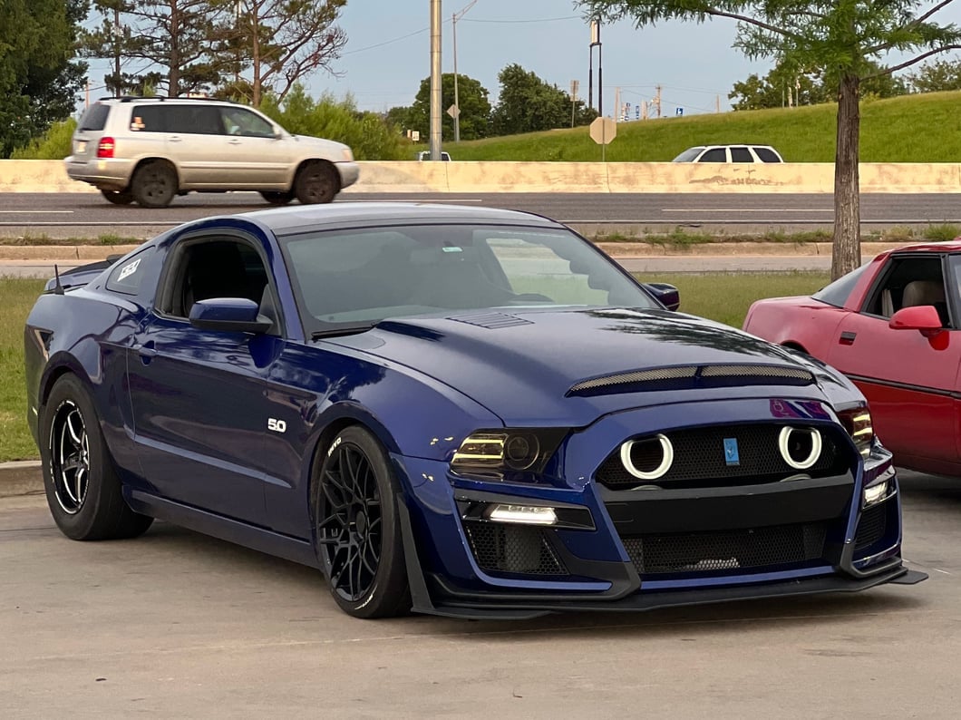 MP Concepts GT500 Style Front Bumper; Unpainted (13-14 Mustang GT, V6)