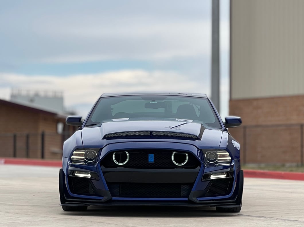 MP Concepts GT500 Style Front Bumper; Unpainted (13-14 Mustang GT, V6)