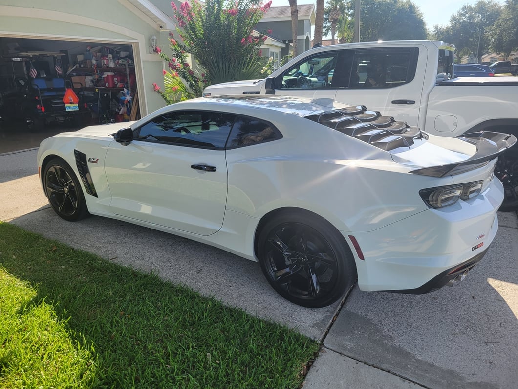 MP Concepts Corvette Style Front Fender Vent; Gloss Black (16-24 Camaro)