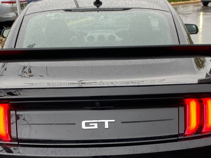 MP Concepts GT500 Track Pack Style Rear Spoiler; Matte Black (15-23 Mustang Fastback)