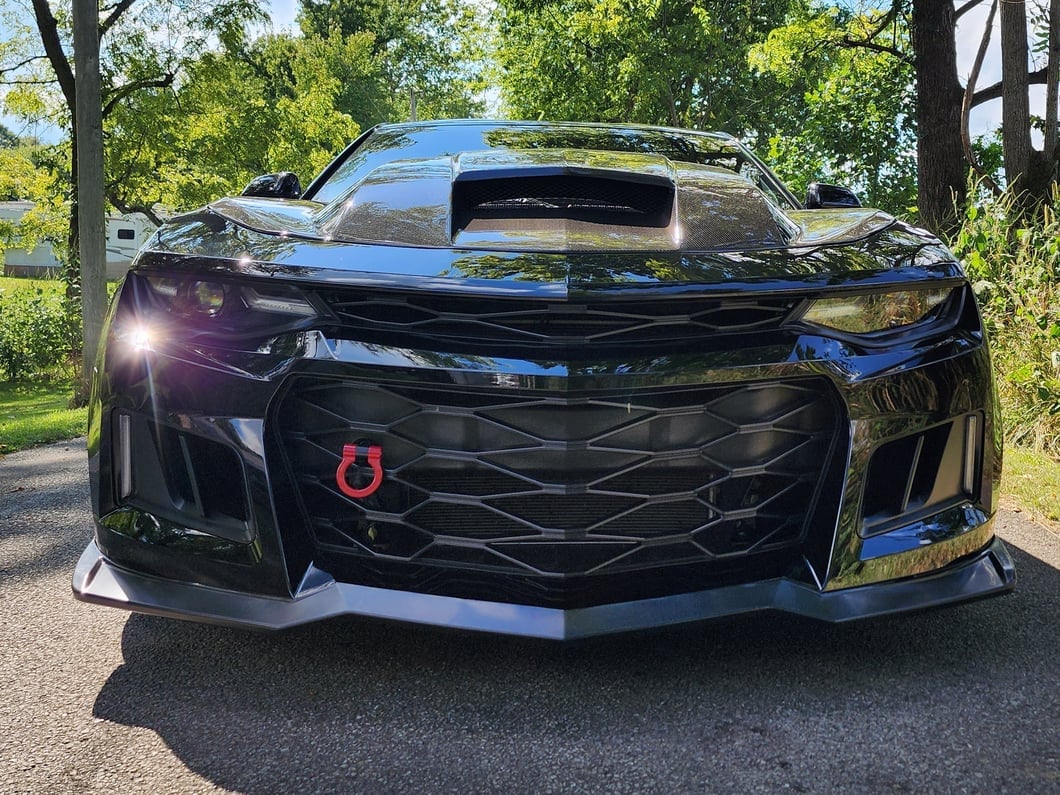 MP Concepts ZL1 1LE Style Front Bumper with DRL; Unpainted (19-24 Camaro w/ Factory Halogen Headlights, Excluding ZL1)