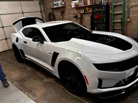 MP Concepts Corvette Style Front Fender Vent; Gloss Black (16-24 Camaro)