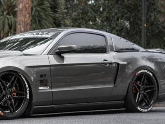 MP Concepts Side Scoops with Inserts; Unpainted (10-14 Mustang)