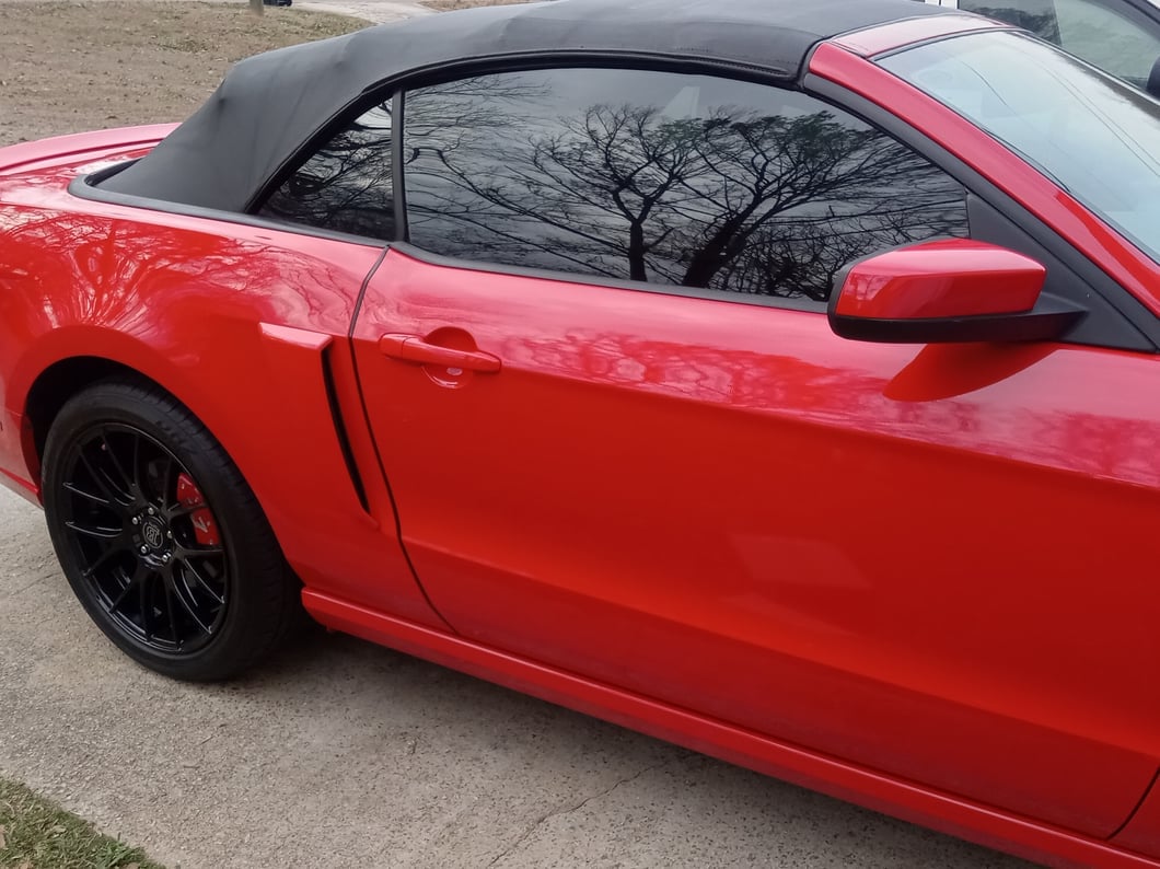 MP Concepts Side Scoops with Inserts; Unpainted (10-14 Mustang)