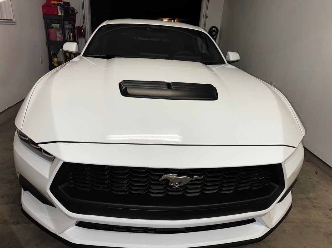 MP Concepts GT Style Hood Scoop; Matte Black (24-25 Mustang EcoBoost)