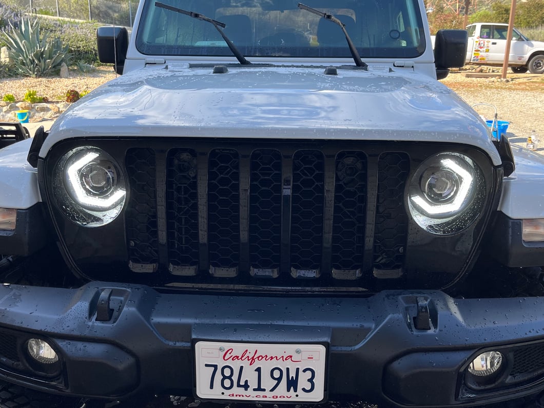 MP Concepts Thanos LED Headlights; Black Housing; Clear Lens (20-25 Jeep Gladiator JT)