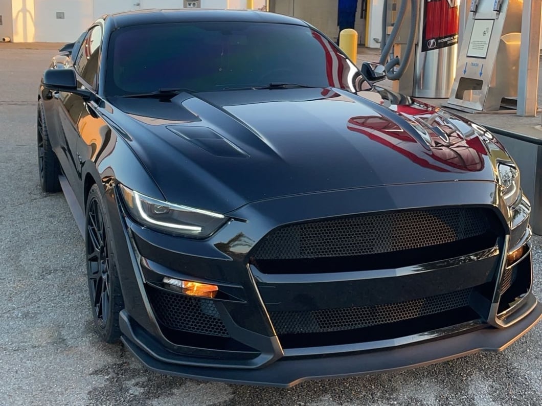 MP Concepts Replacement GT500 Style Front Bumper Chin Spoiler for 408766 Only (15-17 Mustang GT, EcoBoost, V6)