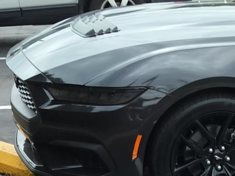MP Concepts GT Style Hood Scoop; Matte Black (24-25 Mustang EcoBoost)