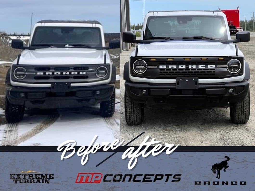 MP Concepts Upper Replacement Grille (21-25 Bronco w/ Forward Facing Camera, Excluding Raptor)