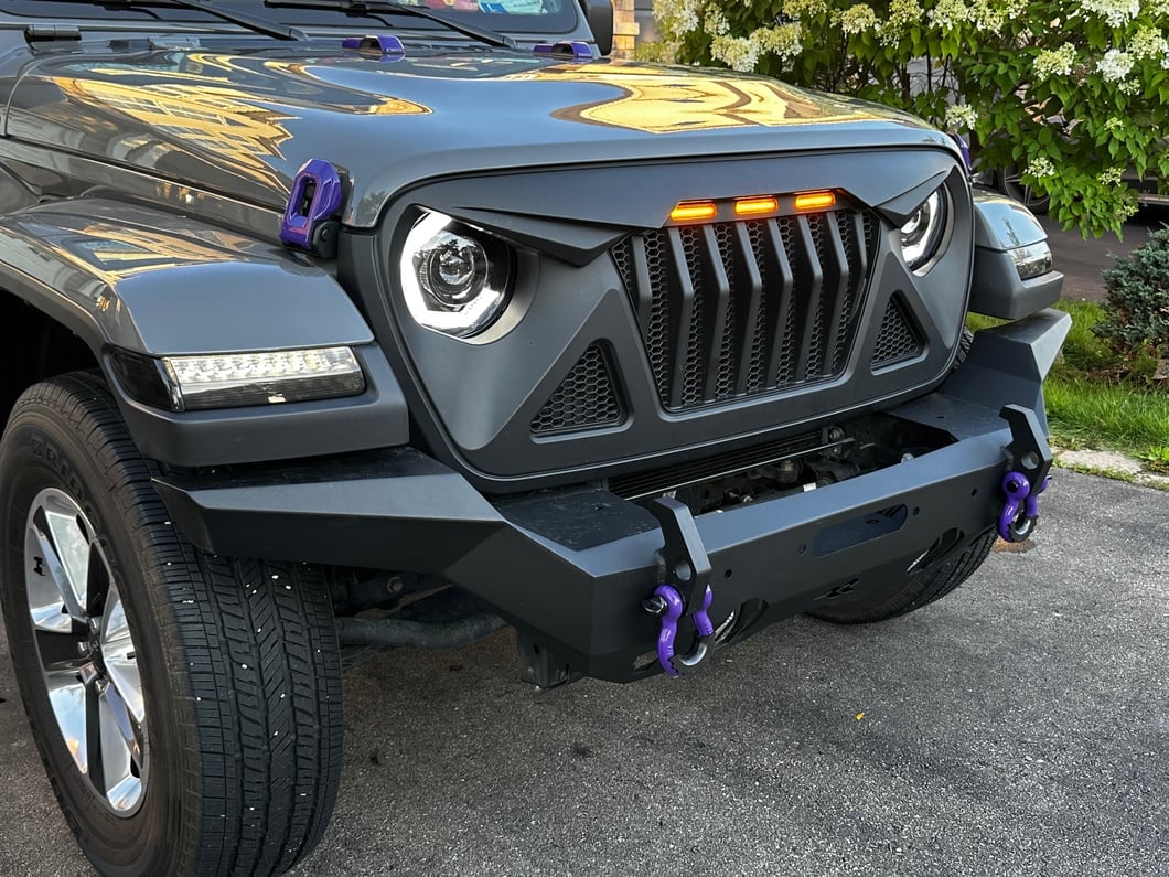 MP Concepts Thanos LED Headlights; Black Housing; Clear Lens (18-25 Jeep Wrangler JL)