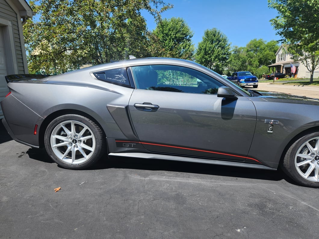 MP Concepts Side Scoops; Unpainted (24-25 Mustang)