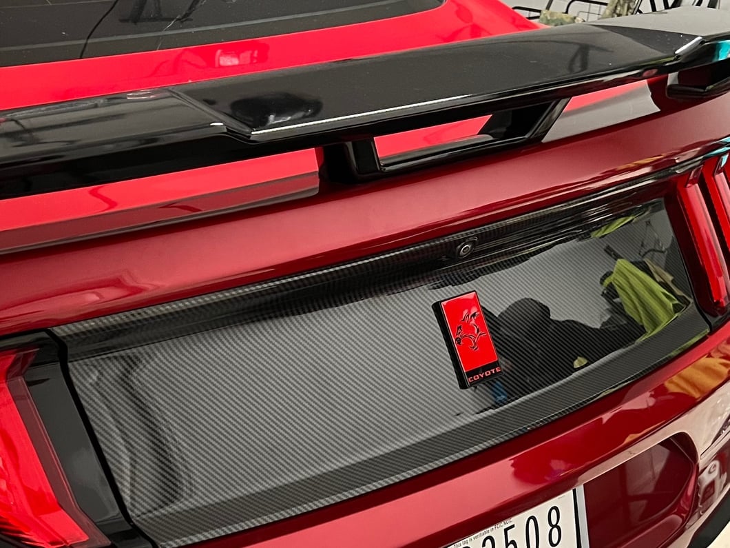MP Concepts Decklid Panel; Carbon Fiber Print (15-23 Mustang)