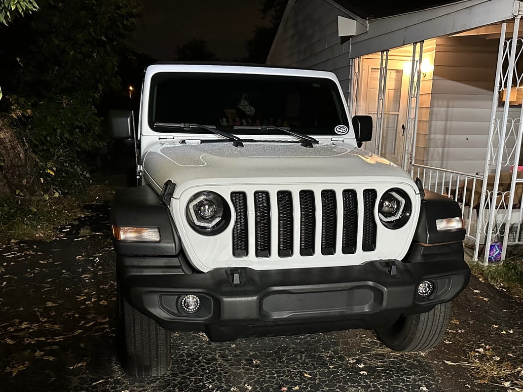 MP Concepts Thanos LED Headlights; Black Housing; Clear Lens (18-25 Jeep Wrangler JL)