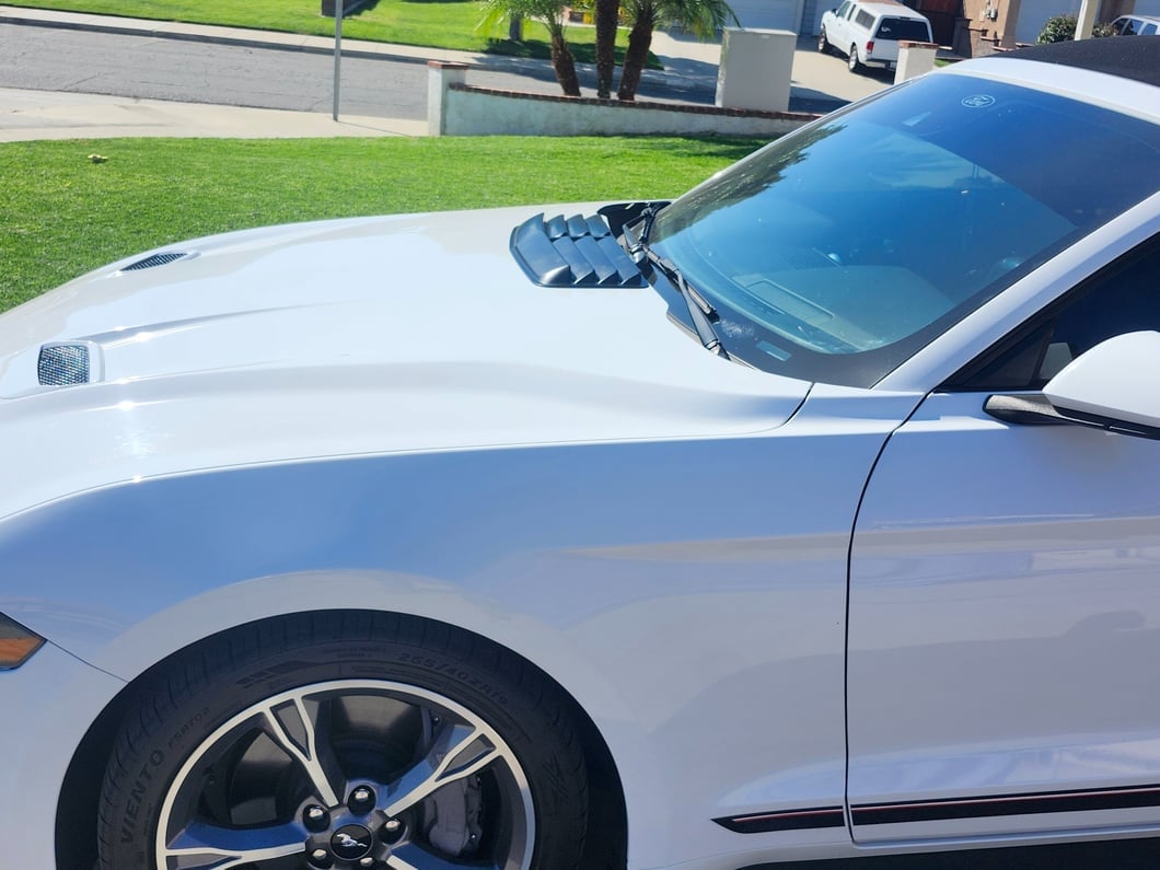 MP Concepts GT Style Hood Scoop; Matte Black (24-25 Mustang EcoBoost)