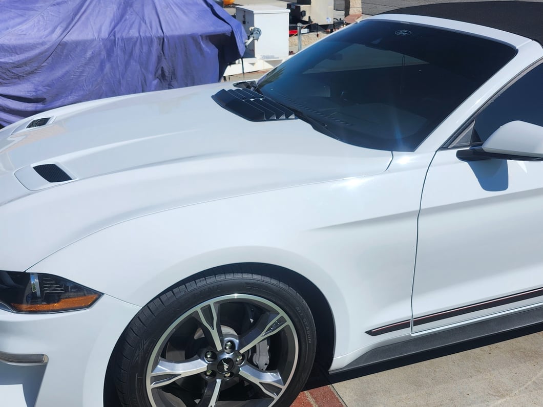 MP Concepts GT Style Hood Scoop; Matte Black (24-25 Mustang EcoBoost)