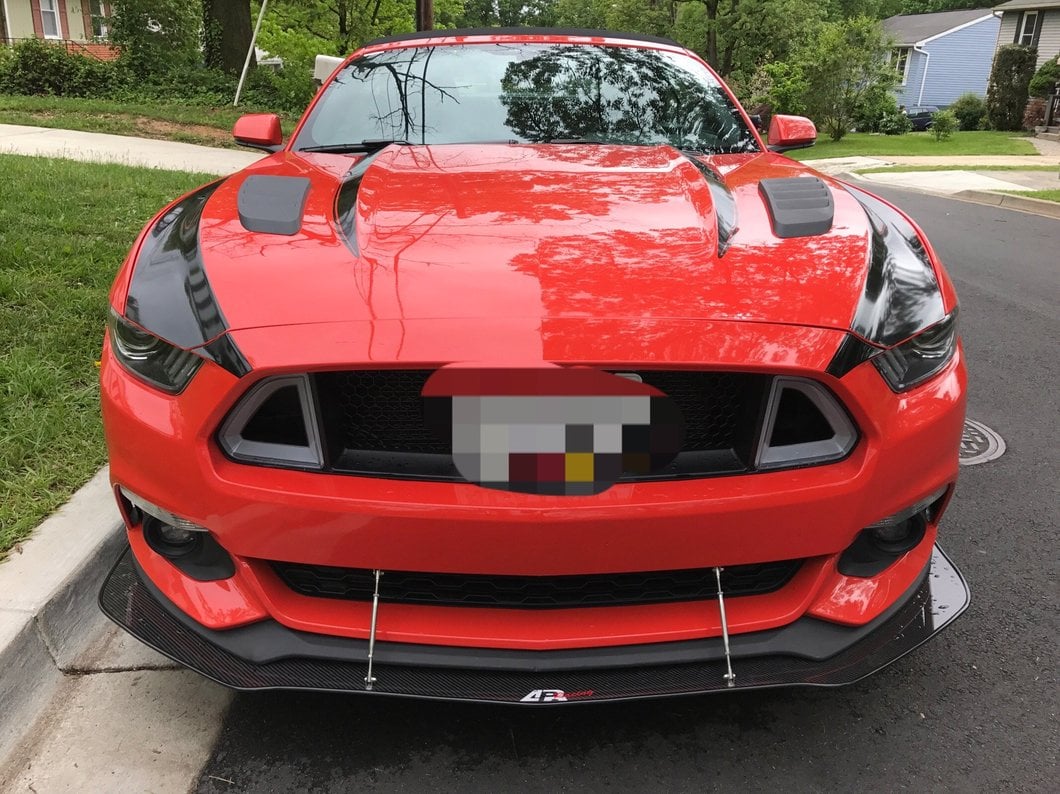 MP Concepts Hood Louvers; Unpainted (15-17 Mustang EcoBoost, V6)