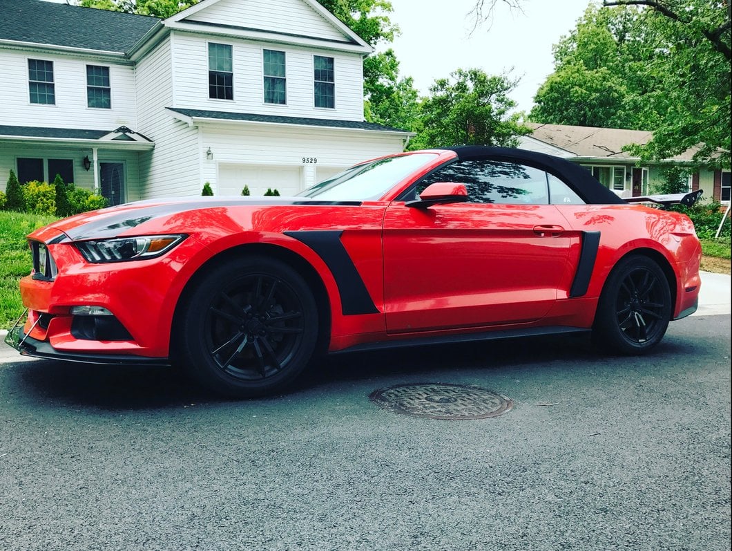 MP Concepts Side Scoops; Unpainted (15-23 Mustang)