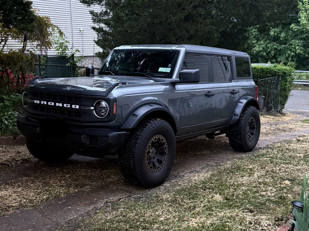 MP Concepts Fender Flares; Textured Black (21-25 Bronco 4-Door, Excluding Raptor)