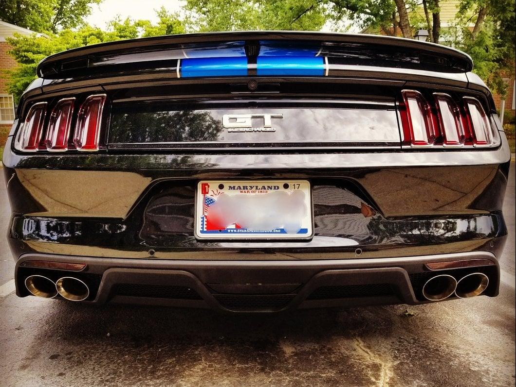 MP Concepts GT350 Style Rear Bumper and Diffuser Kit; Unpainted (15-17 Mustang)