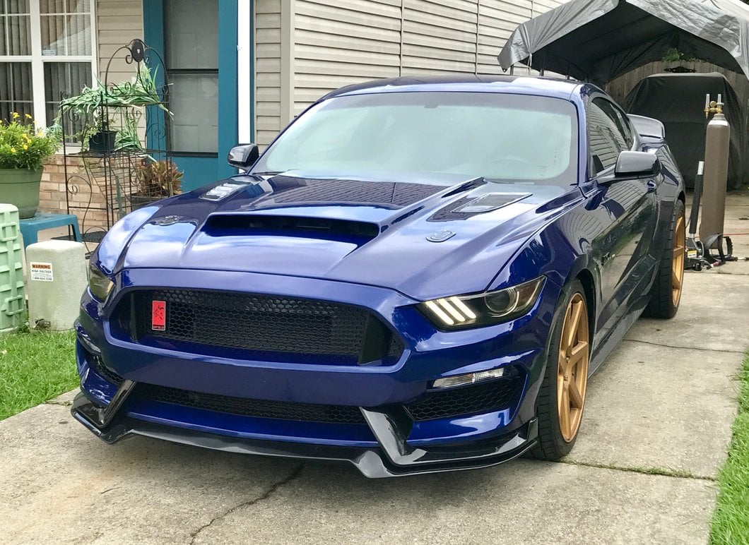 MP Concepts GT350 Style Front Bumper; Unpainted (15-17 Mustang GT, EcoBoost, V6)