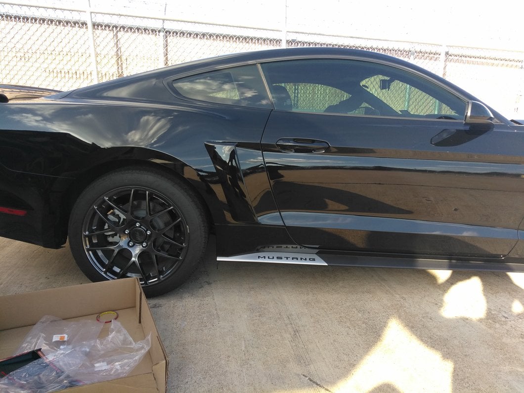 MP Concepts Side Scoops; Unpainted (15-23 Mustang)