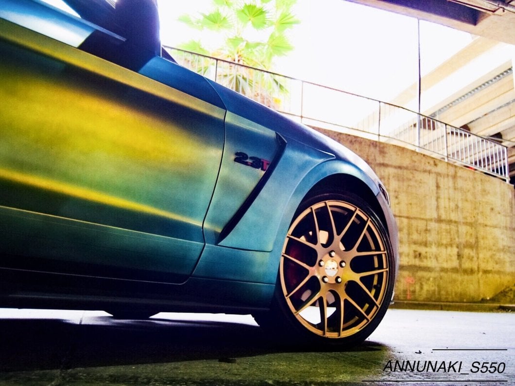 MP Concepts GT350 Style Fender Scoops; Unpainted (15-23 Mustang GT, EcoBoost, V6)