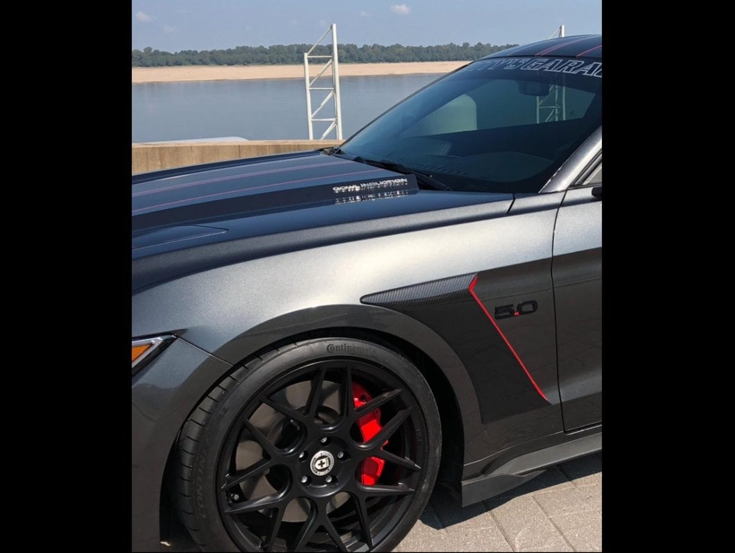 MP Concepts GT350 Style Fender Scoops; Unpainted (15-23 Mustang GT, EcoBoost, V6)