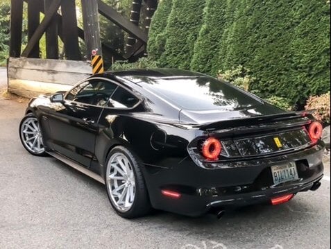 MP Concepts Full Replacement Decklid Panel; Gloss Black (15-23 Mustang)