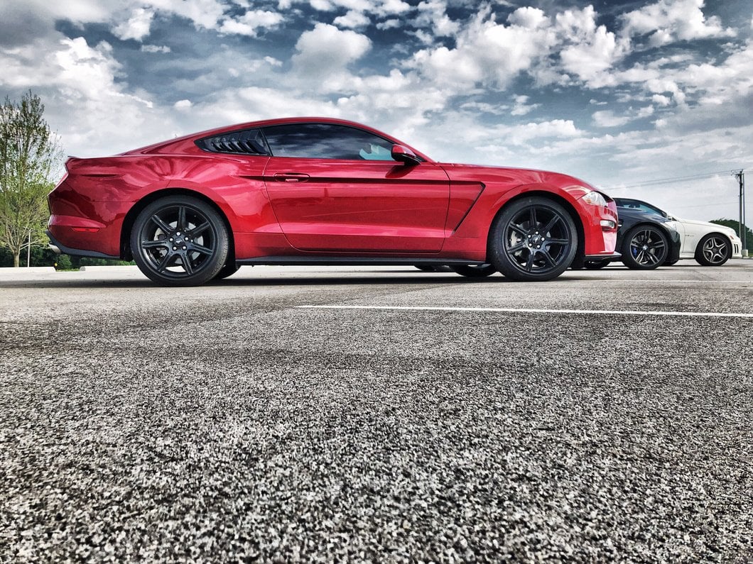 MP Concepts GT350 Style Fender Scoops; Unpainted (15-23 Mustang GT, EcoBoost, V6)