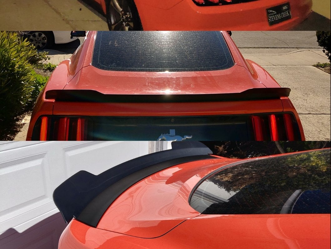 MP Concepts Blade Rear Spoiler; Matte Black (15-23 Mustang)
