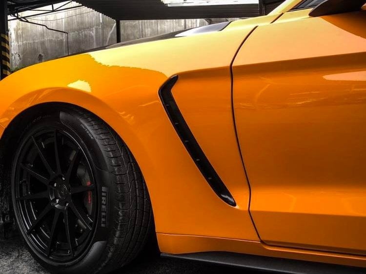 MP Concepts GT350 Style Replacement Fenders; Aluminum (15-17 Mustang GT, EcoBoost, V6)