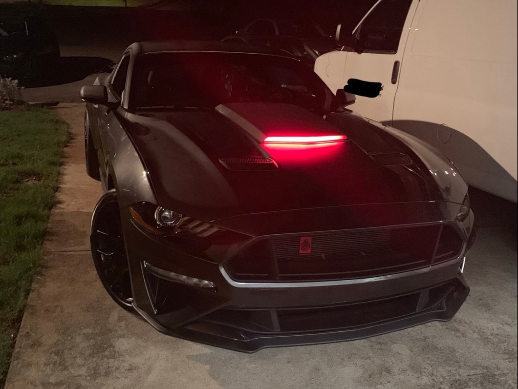 MP Concepts Hood Scoop with Chase LED (18-23 Mustang GT, EcoBoost)