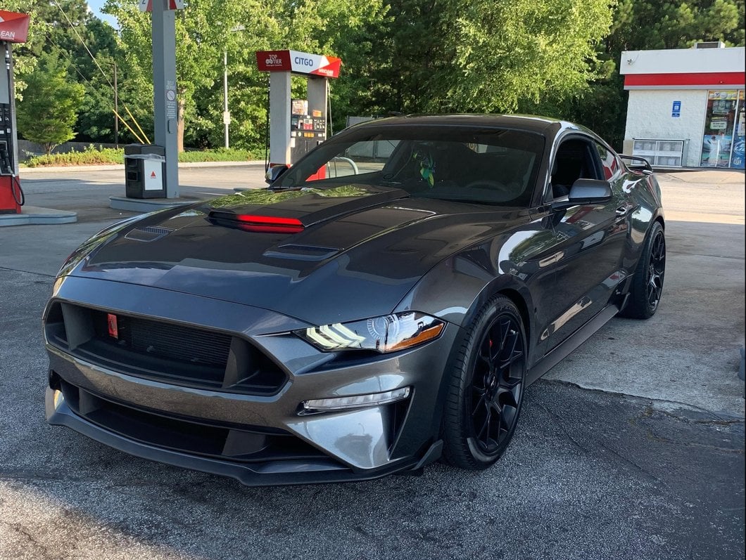 MP Concepts Hood Scoop with Chase LED (18-23 Mustang GT, EcoBoost)