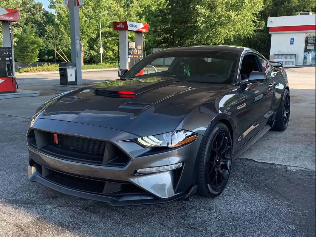 MP Concepts Hood Scoop with Chase LED (18-23 Mustang GT, EcoBoost)