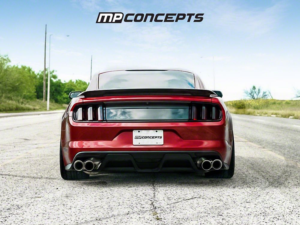 MP Concepts GT350 Style Rear Bumper and Diffuser Kit; Unpainted (15-17 Mustang)