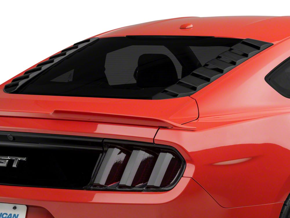 MP Concepts Sport Rear Window Louvers; Matte Black (15-25 Mustang Fastback)