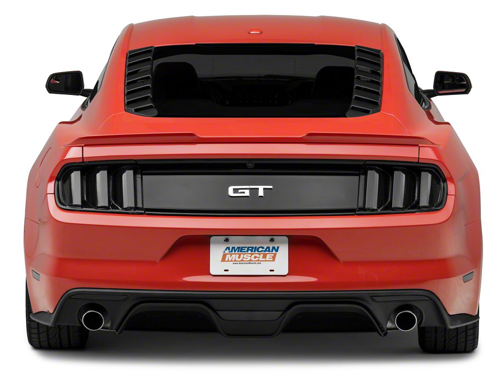 MP Concepts Sport Rear Window Louvers; Matte Black (15-25 Mustang Fastback)