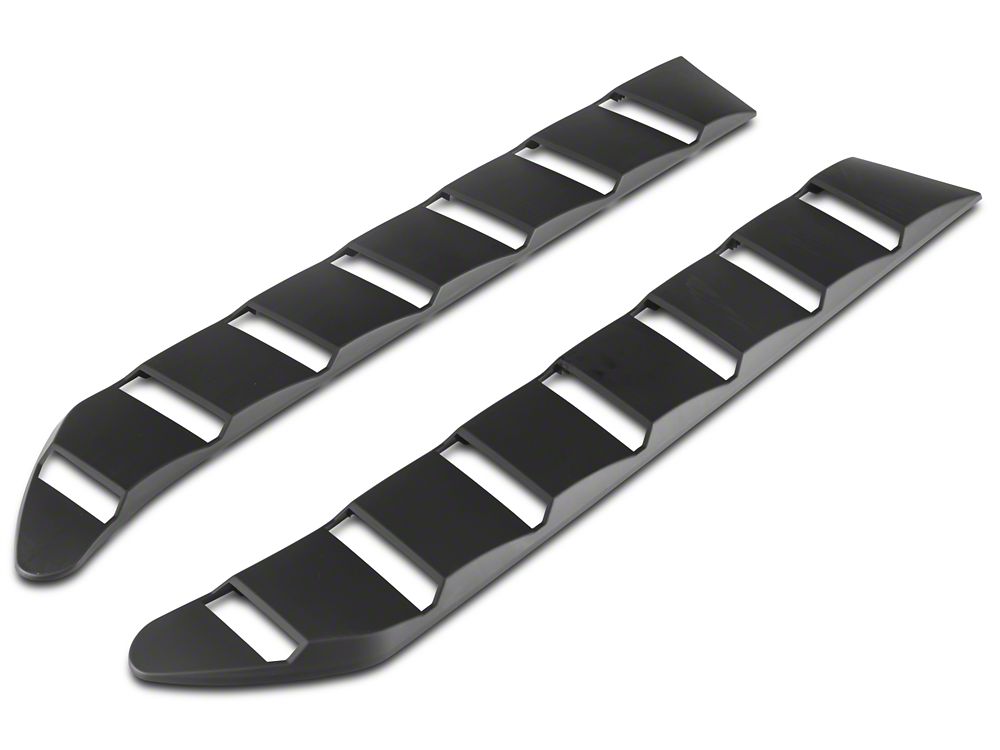 MP Concepts Sport Rear Window Louvers; Matte Black (15-25 Mustang Fastback)